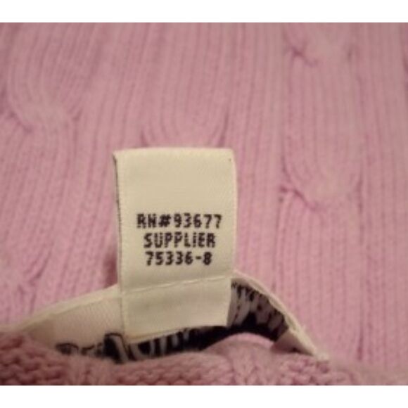 St. John's  Bay Women's Size XL Pink Cable Knit Sweater - Picture 8 of 8